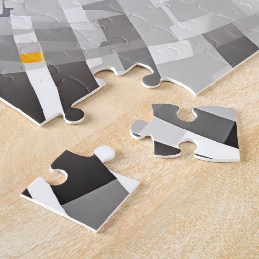 水玉模様象モダンおもしろい ジグソーパズル (側面)