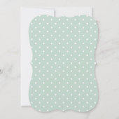 水玉模様象男の赤ちゃん命名式招待状 招待状 (裏面)