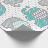 水玉模様象 ラッピングペーパー (角)