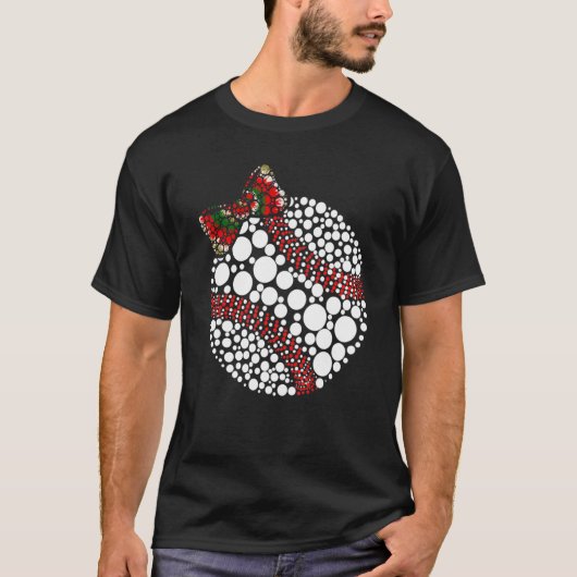 水玉模様野球選手国際的のドットデー Tシャツ (正面)