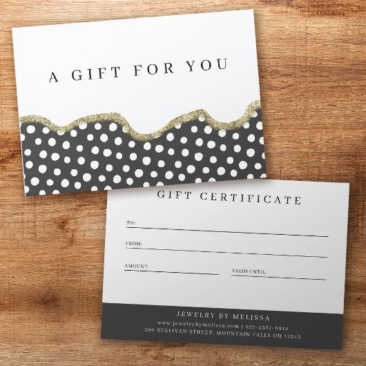 水玉模様金ゴールドグリッター事業許可証