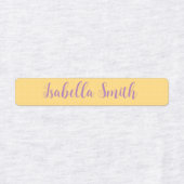 水玉模様防水の子供の名前の服 ラベル (デザイン1)