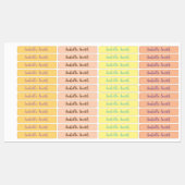 水玉模様防水の子供の名前の服 ラベル (シート)