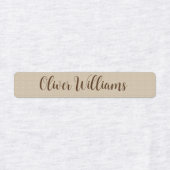 水玉模様防水の子供の名前の服 ラベル (デザイン1)