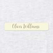 水玉模様防水の子供の名前の服 ラベル (デザイン1)