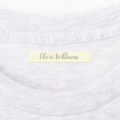 水玉模様防水の子供の名前の服 ラベル (貼付)