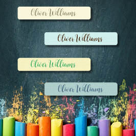 水玉模様防水の子供の名前の服 ラベル