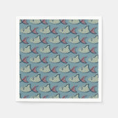 水玉模様魚柄 スタンダードカクテルナプキン (正面)