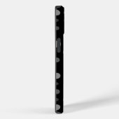 水玉模様01X.グレーシェードブラックBG Case-Mate iPhoneケース (裏面 / 右)