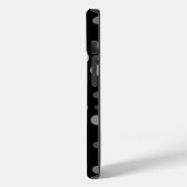 水玉模様01X.グレーシェードブラックBG Case-Mate iPhoneケース (裏面 / 左)