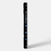 水玉模様01X.Blue ShadeブラックBG Case-Mate iPhoneケース (裏面 / 左)