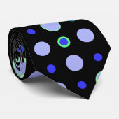 水玉模様03.Blue.Green Purple BG ネクタイ (ロール)