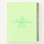 水玉模様1st誕生日ベビーマイルストーンゲストブック ノートブック (裏面)