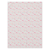 水玉模様2のフラミンゴの羽 テーブルクロス (正面)