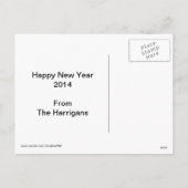 水玉模様2014カレンダーはがき シーズンポストカード (裏面)