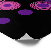 水玉模様3 ポスター (角)