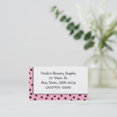 "水玉模様"の名刺 名刺 (スタンド正面)