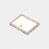 水玉模様+イエローアップル先生 ポストイット (アングル)