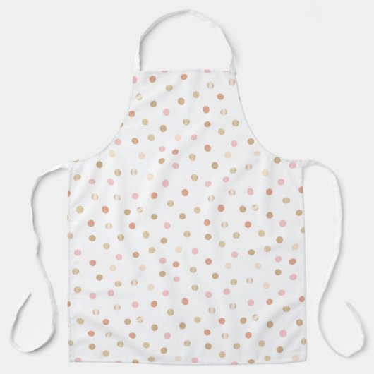 水玉模様 エプロン (正面)