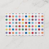 水玉模様 – カラーラブ 名刺 (裏面)