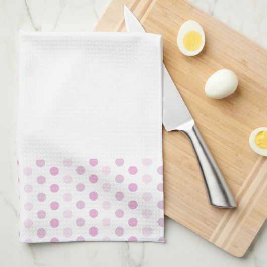 水玉模様 キッチンタオル (四つ折り)