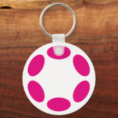 水玉模様 キーホルダー (正面)