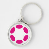水玉模様 キーホルダー (正面)
