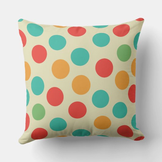 水玉模様 クッション (裏面)