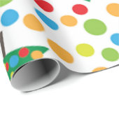 水玉模様・クリスマスツリー ラッピングペーパー (ロールコーナー)