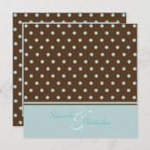 水玉模様/コンテンポラリー招待状 招待状 (正面/裏面)