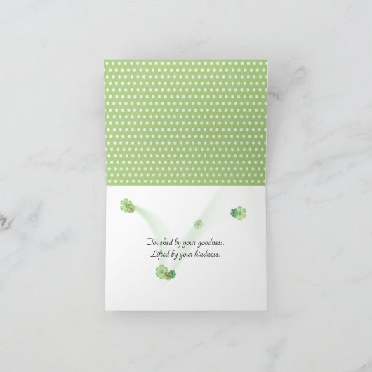 水玉模様 サンキューカード (内部)