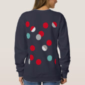 水玉模様 スウェットシャツ (裏面)