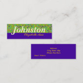 水玉模様 スキニー名刺 (正面/裏面)