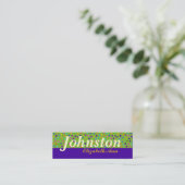 水玉模様 スキニー名刺 (スタンド正面)