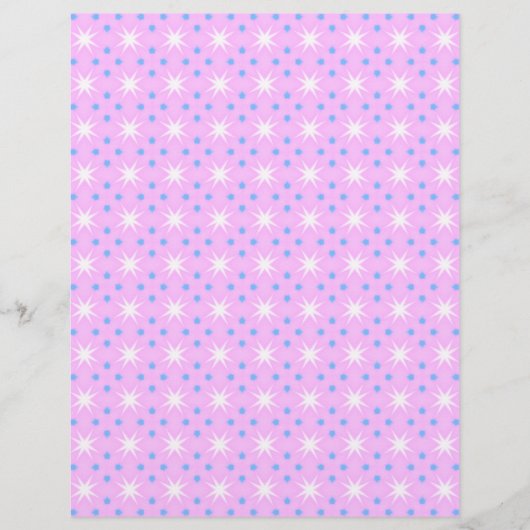 水玉模様&スターススクラップブック紙ページ (正面)