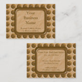 水玉模様-チョコレートピーナッツバター 名刺 (正面/裏面)