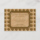 水玉模様-チョコレートピーナッツバター 名刺 (裏面)