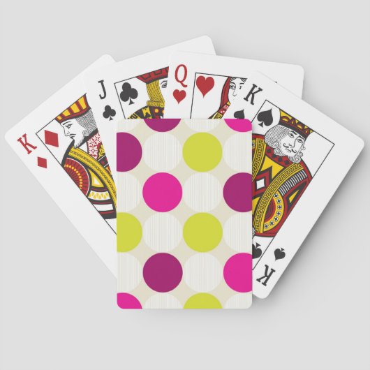 水玉模様 トランプ (裏面)