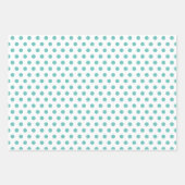 水玉模様（ピンク、ブルー、ラヴァンダル） ラッピングペーパーシート (正面3)