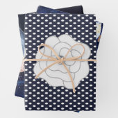 水玉模様、フール、バレリーナ ラッピングペーパーシート (インサイチュ)