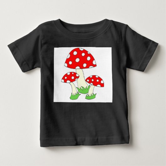 水玉模様 ベビーTシャツ (正面)