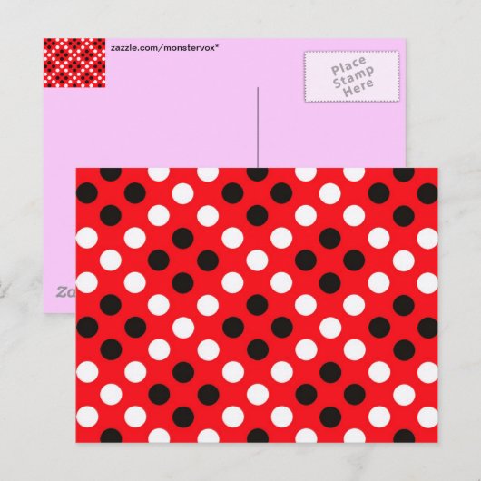 水玉模様 ポストカード (正面/裏面)