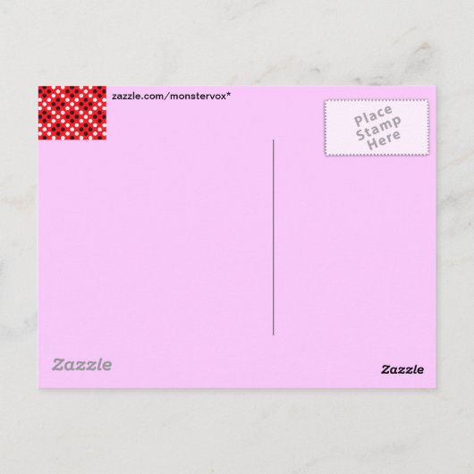 水玉模様 ポストカード (裏面)