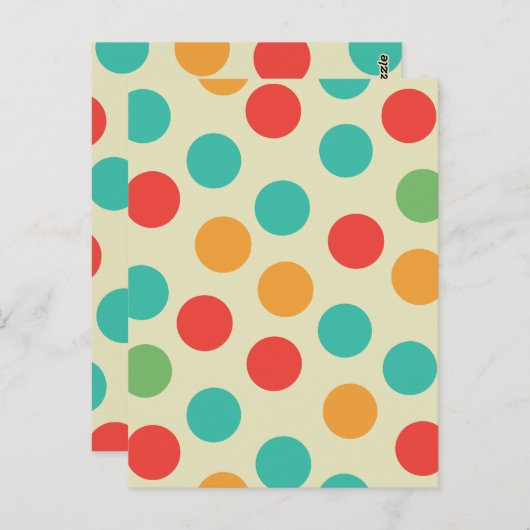 水玉模様 ポストカード (正面/裏面)