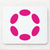 水玉模様 マウスパッド (正面)