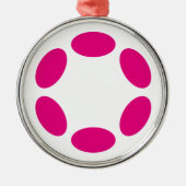 水玉模様 メタルオーナメント (正面)