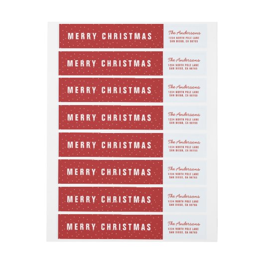 水玉模様 ラップアラウンドラベル (シート)