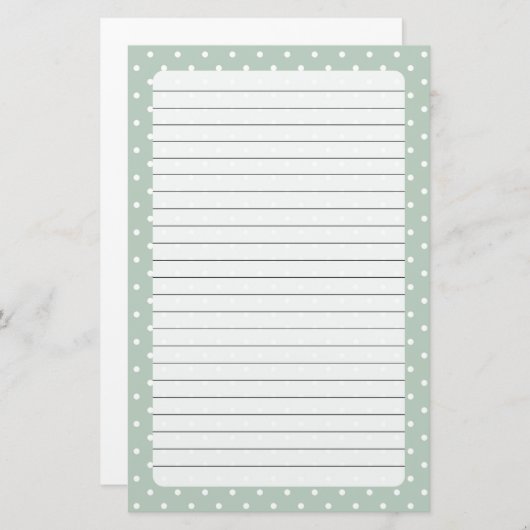 水玉模様 便箋 (正面/裏面)