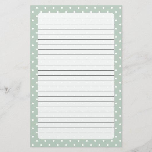 水玉模様 便箋 (正面)