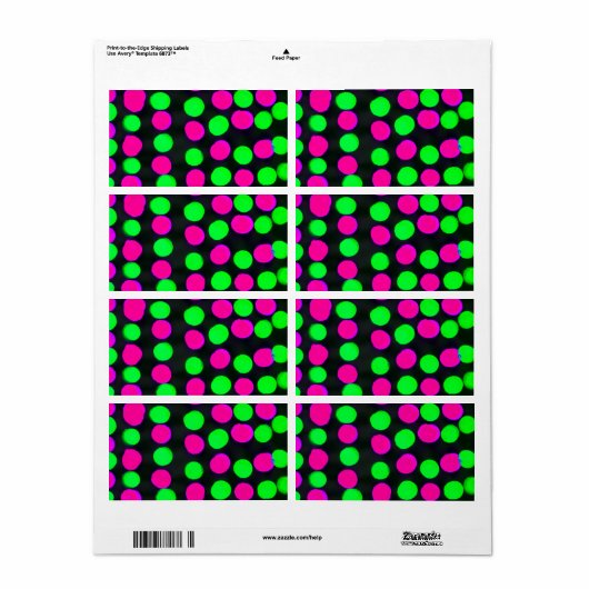 水玉模様/円 ラベル (フルシート)